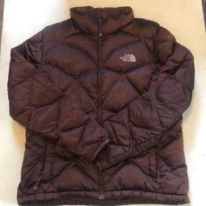 Brown North Face 55 Puff Coat 